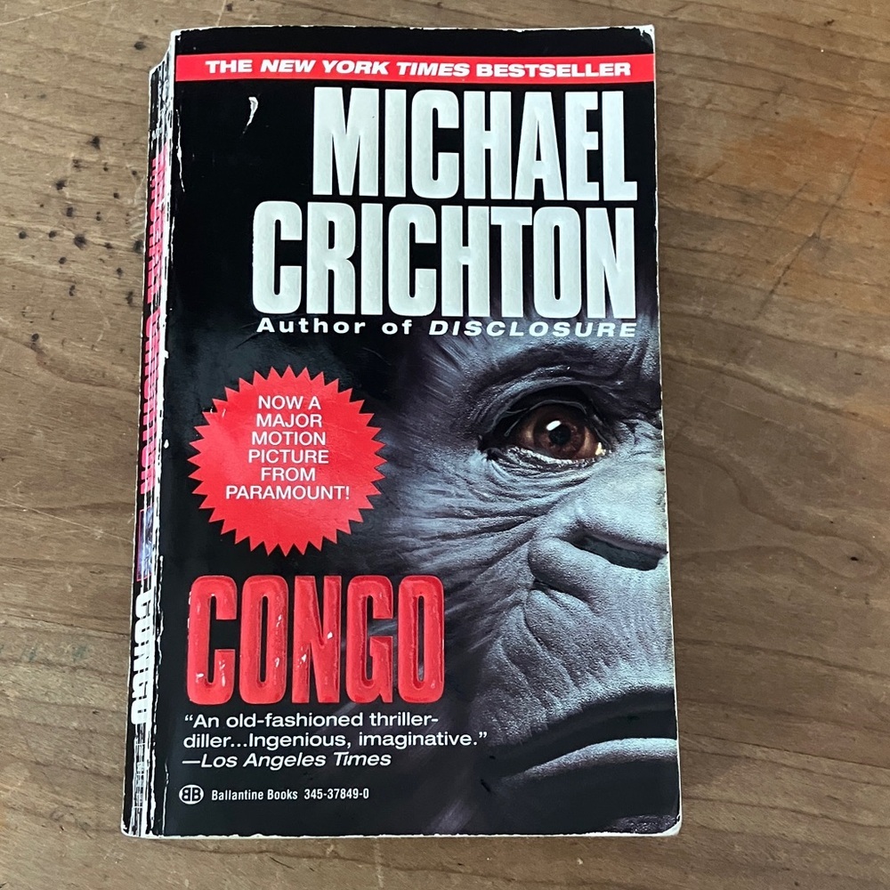 Michael Crichton Congo paperback book